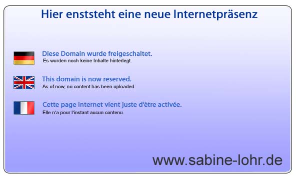 Hier entsteht die neue Internetpräsenz - www.sabine-lohr.de